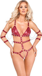 Bad Kitty Strap Body Red Xl