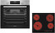 Princess FN35300X+PS55500 Over Counter Oven 70lt with Ceramic Hobs W55.8cm.
