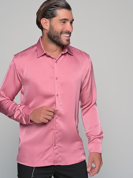 Ben Tailor Langärmlig Hemd Pink