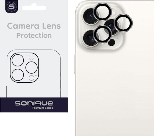 Sonique Προστασία Κάμερας Tempered Glass Λευκό για το iPhone 15 Pro, iPhone 15 Pro Max