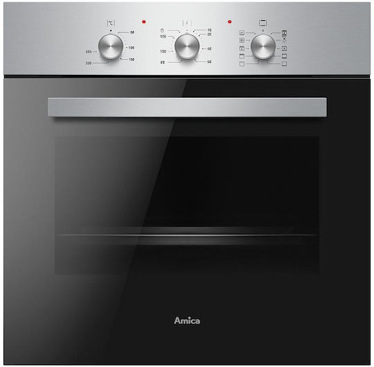 Amica Φούρνος άνω Πάγκου 62lt Π59.5εκ. Inox
