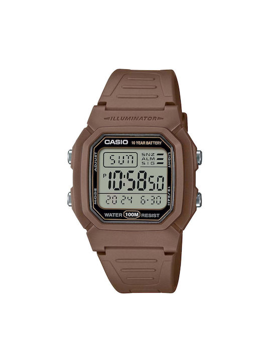 Casio Digital Watch Battery with Brown Rubber S...