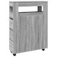 vidaXL Cabinet de baie L65xA23xÎ90cm Sonoma