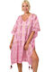 Potre Feminin Caftan de Plajă Fuchsia