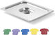 Gn Container Lid Colored Clips Haccp Gn2/4 530x162mm Stainless Steel Hendi 805275