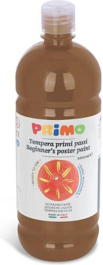 Primo Poster Paint Tempera Paints Natural Ombra Brown in Bottle 1000ml 1pcs