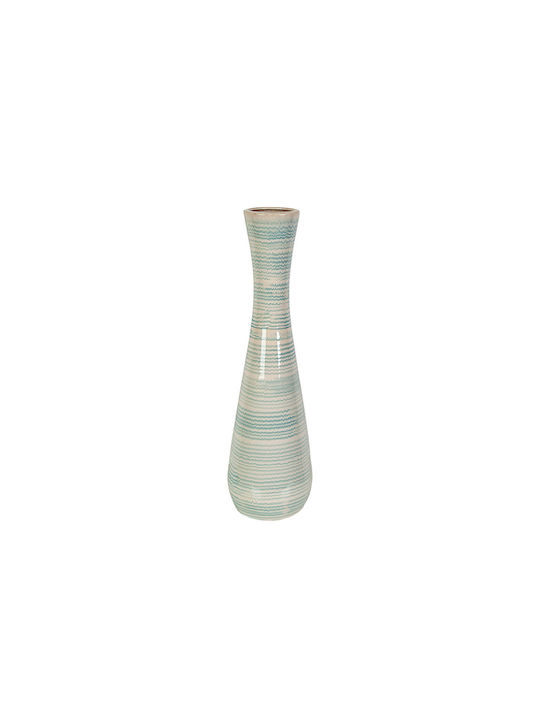 Romimex Decorative Vase Blue 20x20x69cm