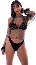 Usine Lingerie Top Sexy pentru femei Negru