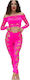 Chilirose Γυναικείο Sexy Σετ Ροζ CR-4632