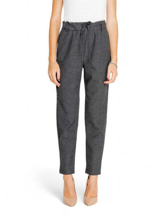 Only Women's Fabric Trousers Gray