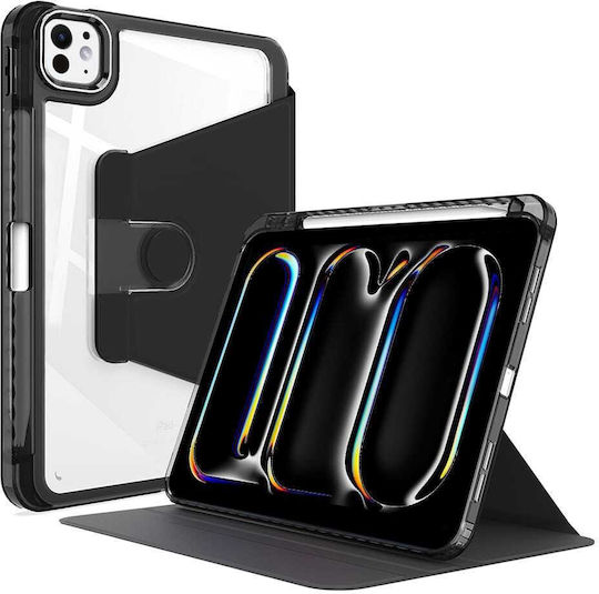 Techsuit Crystal Vision Flip Cover Black (iPad Pro 2024 13")