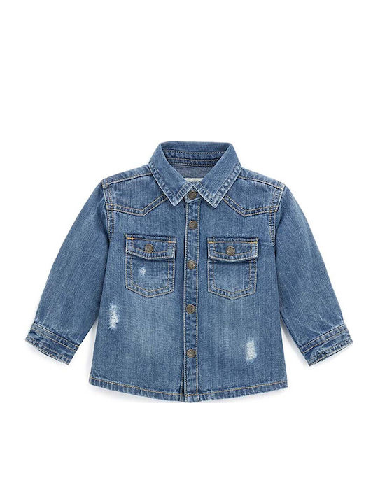 Παιδικό Πουκάμισο Μακρυμάνικο Τζιν Denim