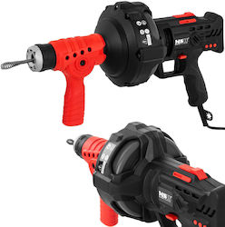 Electric Spiral Drain Auger 240 W 7.5 M Long 15 Mm Diameter Unclogging Drainage Pipes