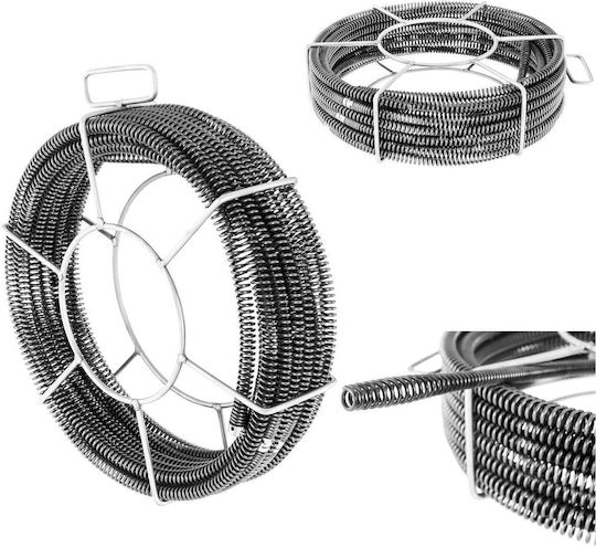 Hydraulic Pipe Spring Drain Cleaner Spiral 5 X 2.3 M Ø 16 Mm Set