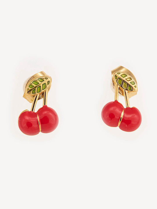 Hypoallergenic Gold Plated Kids Earrings Studs made of Steel