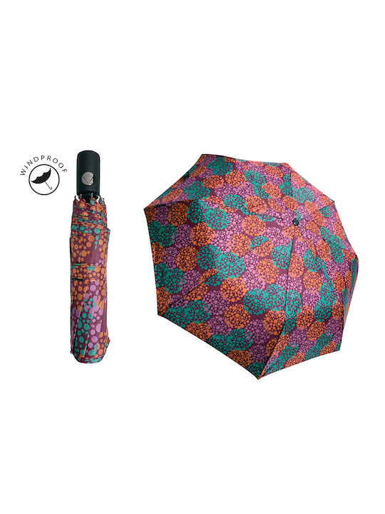 Trend Rezistent la vânt Automat Umbrelă de ploaie Compact Multicoloră