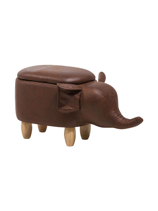 Παιδικό Σκαμπό Elephant Καφέ 29x39εκ.
