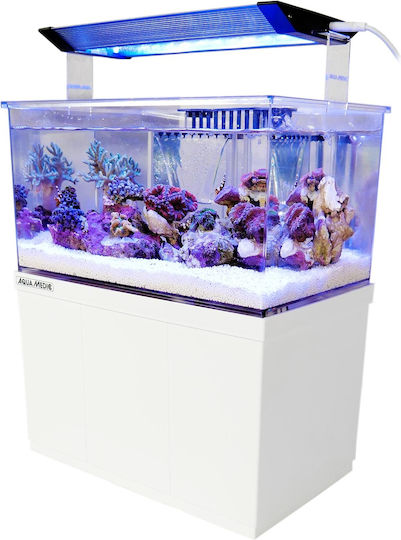 Aqua Medic Acvariu De Pești Cu Memorie Internă 4lt Include Iluminat Circulator Filtru 26.5x17x30cm Alb