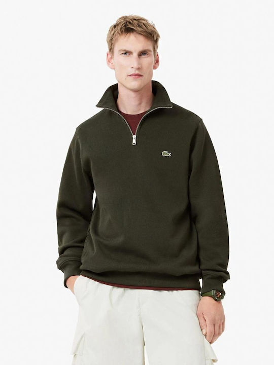 Lacoste Pulover cu mânecă lungă Verde închis