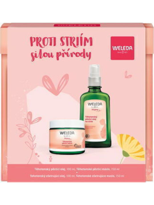 Weleda Mama Setul Natura Împotriva Vergeturilor Reducerea Vergeturilor Existente Prevenirea Unora Noi