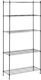 Wire Shelving Unit Openwork Black Color 180x90x35cm Up To 150kg