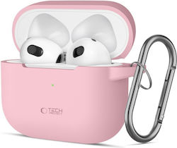 Tech-Protect Silicone Hook Θήκη Σιλικόνης με Γάντζο Dusty Pink για Apple AirPods 3