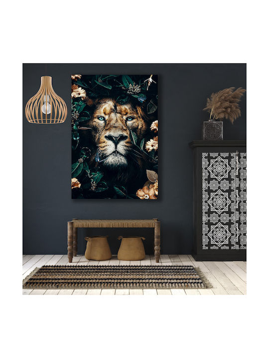 Canvas Painting Wild Lion Lux4 45cm X 65cm