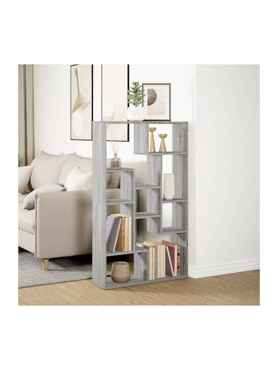 Grey Sonoma Bookcase 72x20x120cm