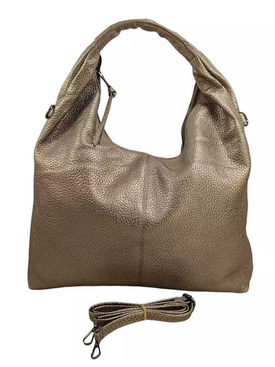 Damen Tasche Schulter Bronze