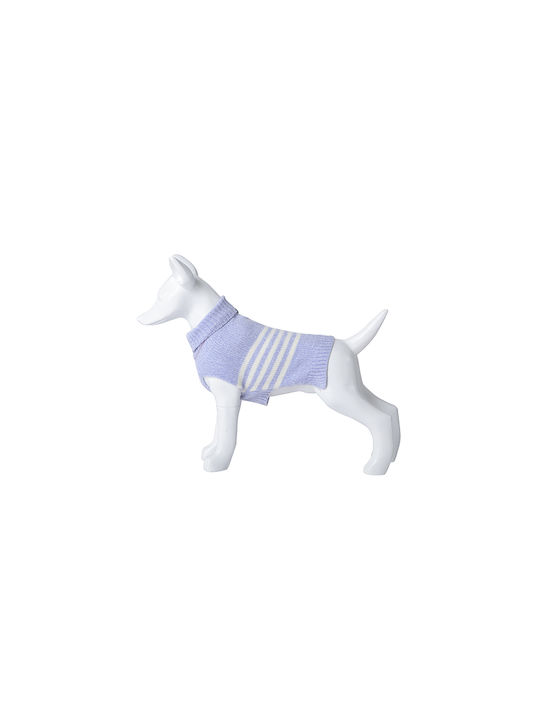 Woofmoda Λιλά Πλεκτό Πουλόβερ Σκύλου σε Λιλά χρώμα 35εκ.