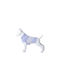 Woofmoda Плетен пуловер на куче в Lilac цвят 20см.