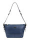 Doca Damen Tasche Schulter Blau