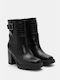 Luigi Suede Women's Ankle Boots Black