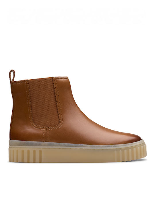 Clarks Piele Ghete dama Tabac maro