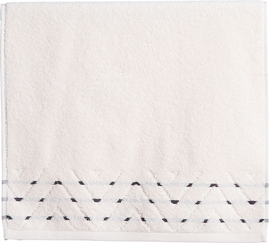 Nef-Nef Homeware Hand Towel Cheville 30x50cm Ecru Weight 500gr/m²