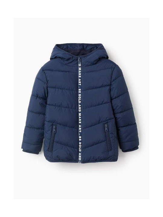 Zippy Kids Quilted Jacket Navy Blue