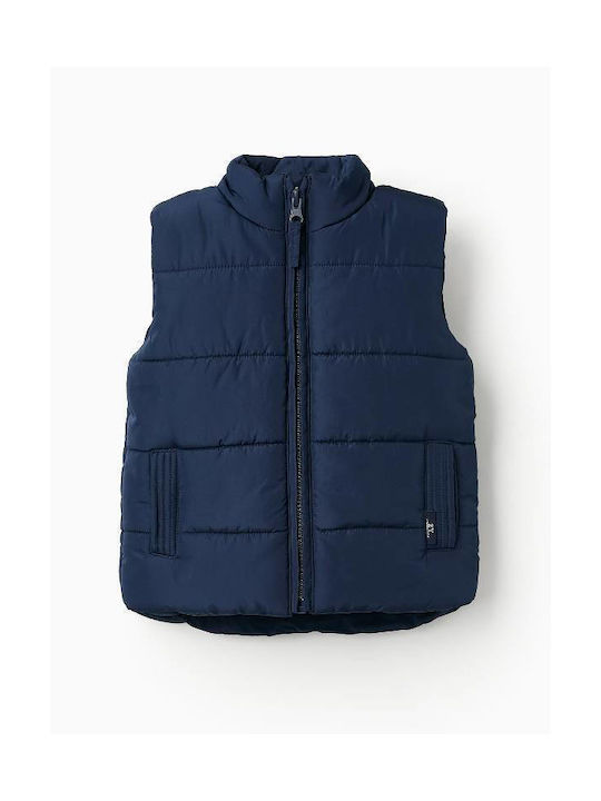 Zippy Kids Casual Jacket Sleeveless Navy Blue