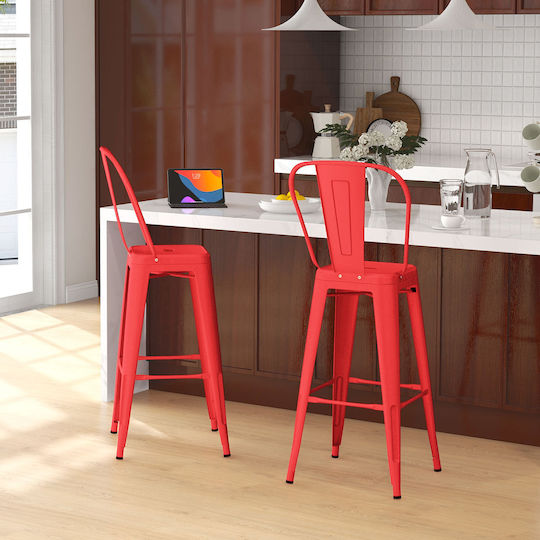 Hocker Bar Red 44x49x116cm Hocker Bar Red 44x49x116cm