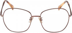 Max Mara Rame Ochelari Metalice Pentru Femei Fluture