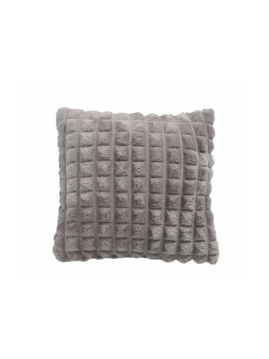 Das Home Μαξιλάρι Καναπέ 1359 Fleece Γκρι 40x40εκ.