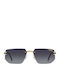 Carrera Unisex Sunglasses with Gold Metal Frame and Gray Gradient Lens 1070/S RHL/9O