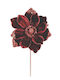 Bordeaux Flower Branch 50cm