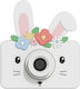 The Zoofamily Zoo Friends Κουνελάκι Παιδική Φωτογραφική Μηχανή 32MP Λευκή