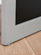 Schreibtisch Holz mit Bücherregal Gray mit Metallbeinen 98x51x153cm