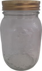 Βαζάκι Γυάλινο με Καπάκι 500ml (12τμχ)