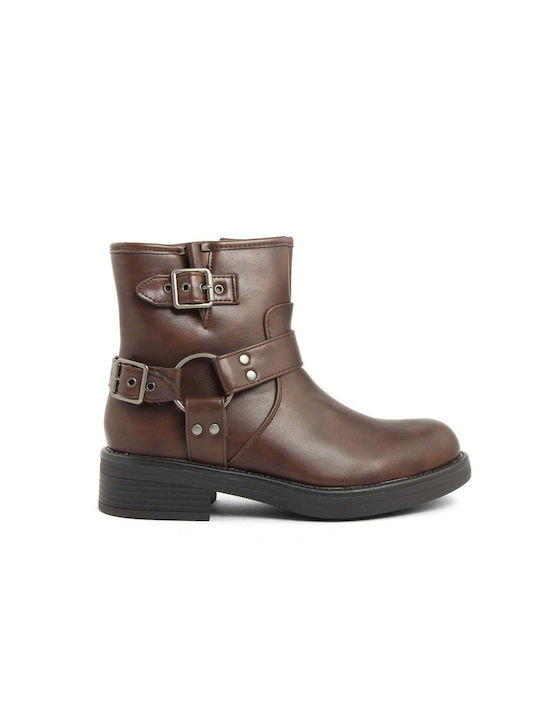 Fashion Attitude Women's Ankle Boots Brown