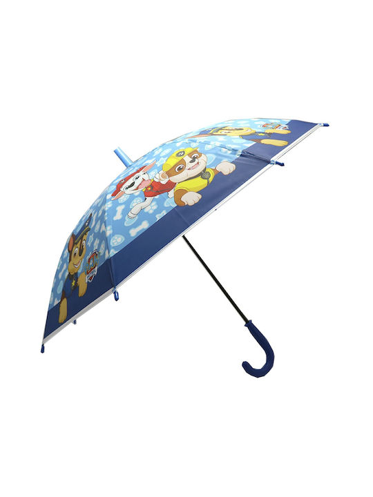 Nickelodeon Kids Curved Handle Umbrella Blue