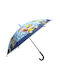 Nickelodeon Kids Curved Handle Umbrella Blue