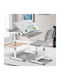 Kinder Schreibtisch Grau 66x47x54-76cm