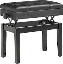 HomCom F12-010V00BK Adjustable Piano Stool